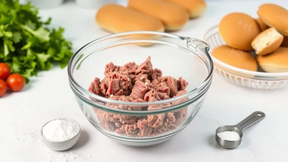 Hur mycket salt till 1 kg köttfärs hamburgare